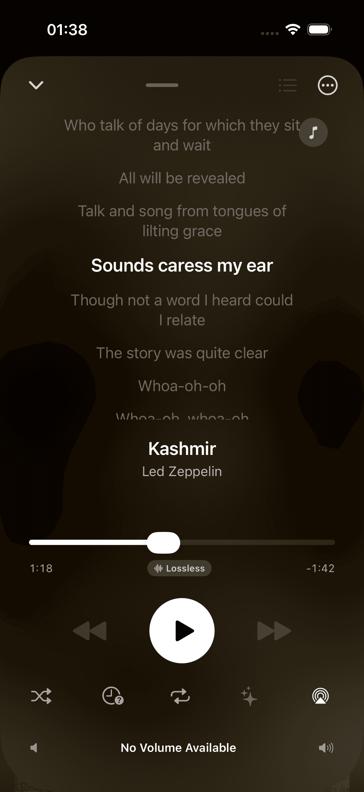 Plinth metadata and lyrics editing screen